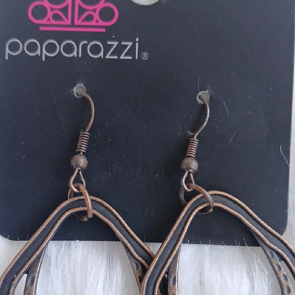 Paparazzi Brass Hoop Earrings - Picture 5 of 6